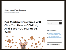 Tablet Screenshot of charmingpetcharms.com